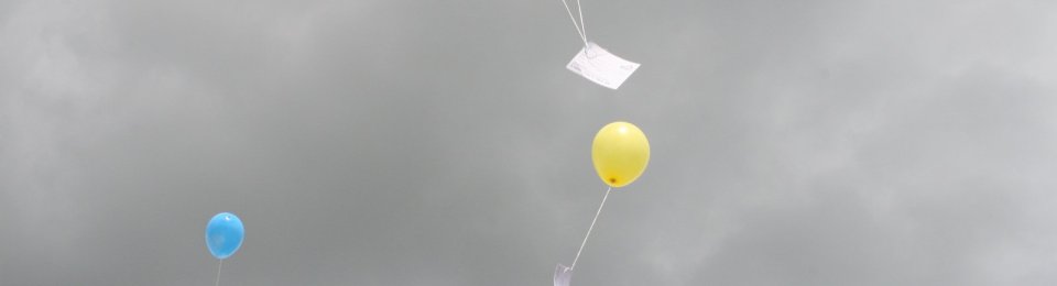 foto concorso palloncini su cielo grigio